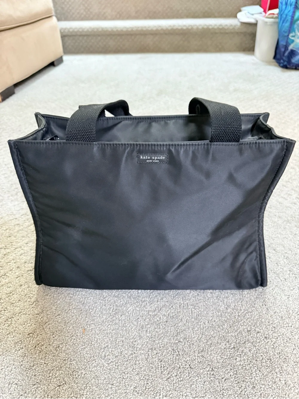 kate spade Black Nylon Tote with Top Handles - Picture 1 of 7